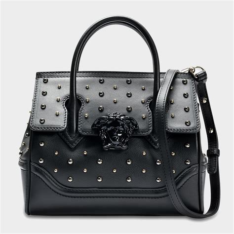 versace black palazzo bag|versace empire leather bag.